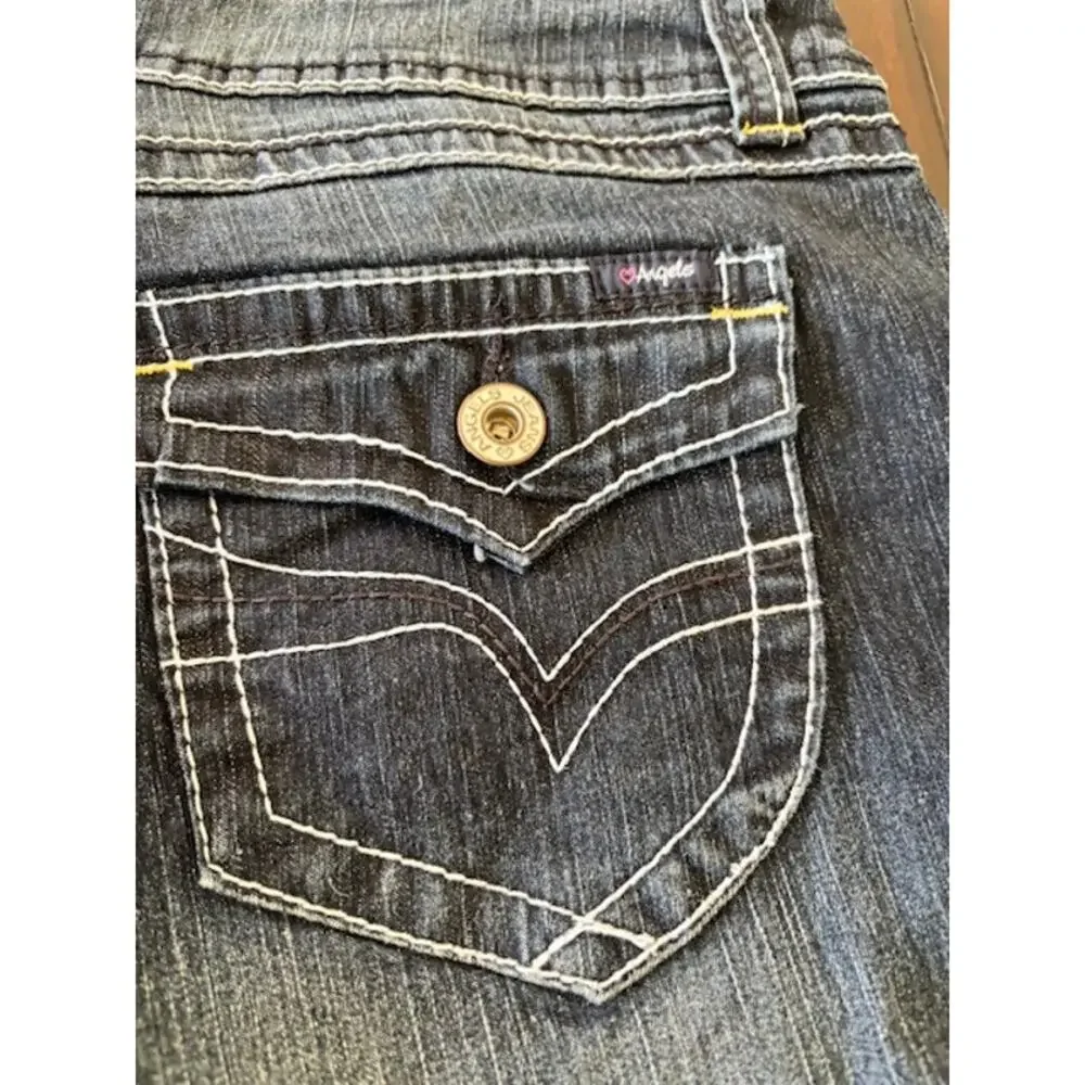 Angels Women's Size 18 Western Style Bootcut Denim‎ Blue Jeans NWT